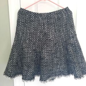 W by Worth Black and White woven skirt